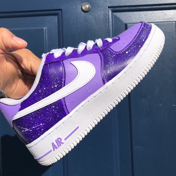 all purple air force ones